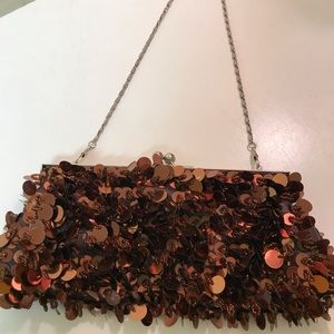 Clutch bag with chain strap